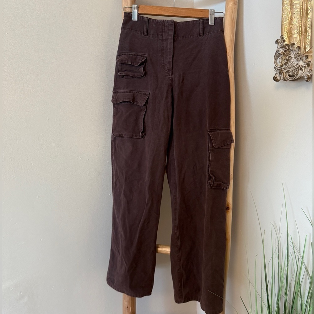 WILFRED FREE ARITZIA COCOA WIDE LEG WOMENS 0 Cargo Pants